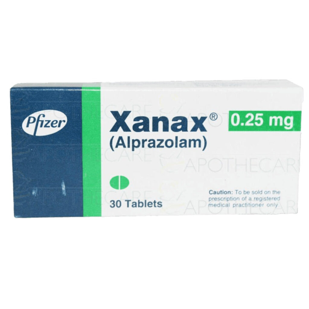 Xanax 0.25mg tablet 30's