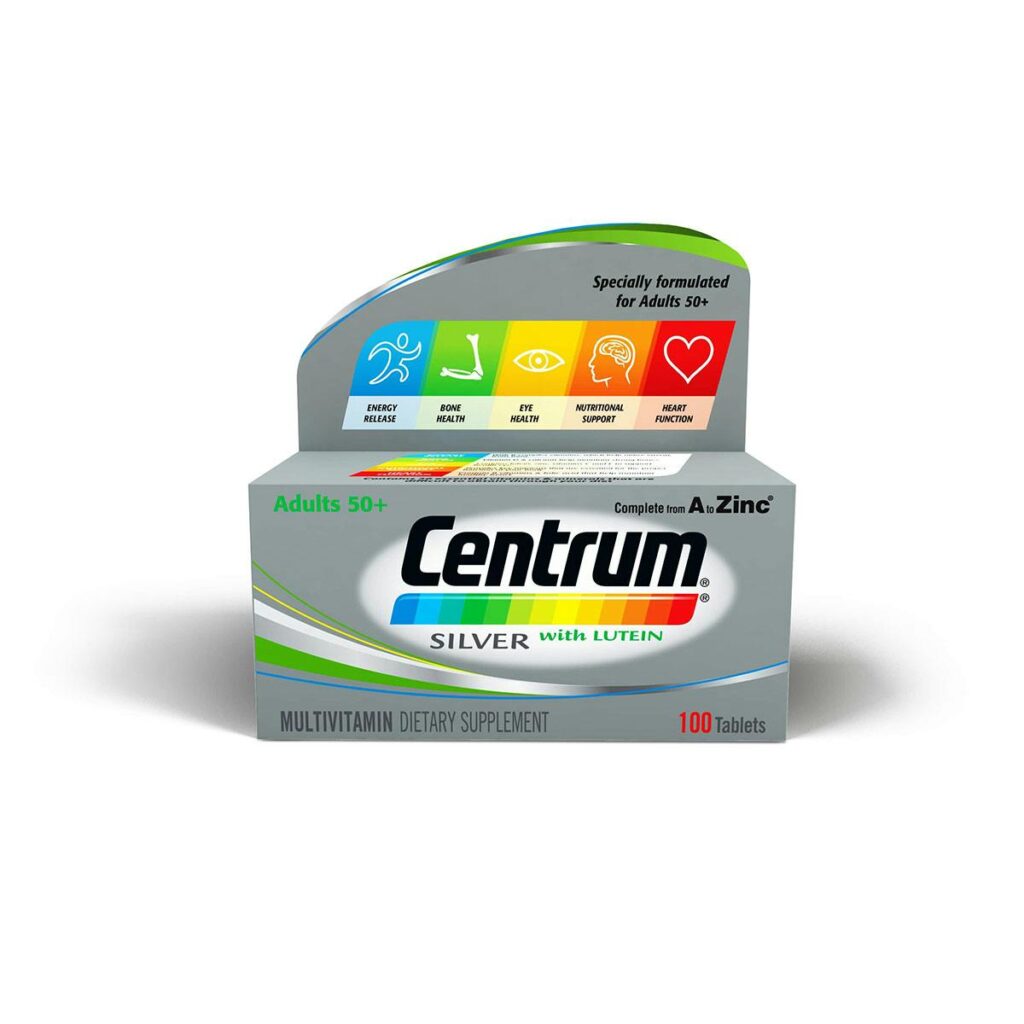Centrum silver with lutein Imported 100s for adults 50+