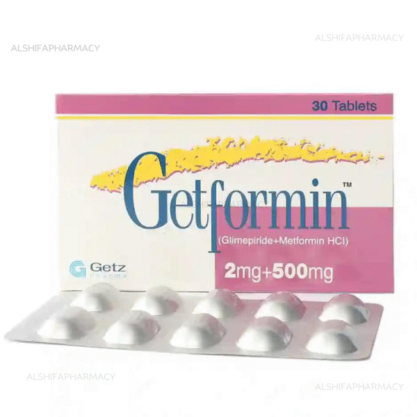 Getformin 2/500MG Tab 3x10