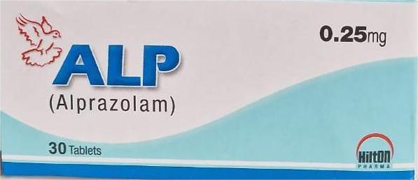 Alprazolam (ALP) 0.25mg – 30 Tablets