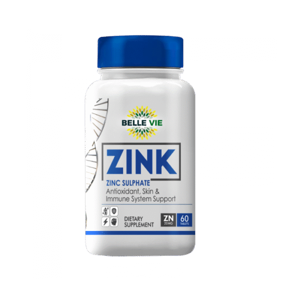 Zink Tablets ( Belle Vie) 60's Zinc Tabs